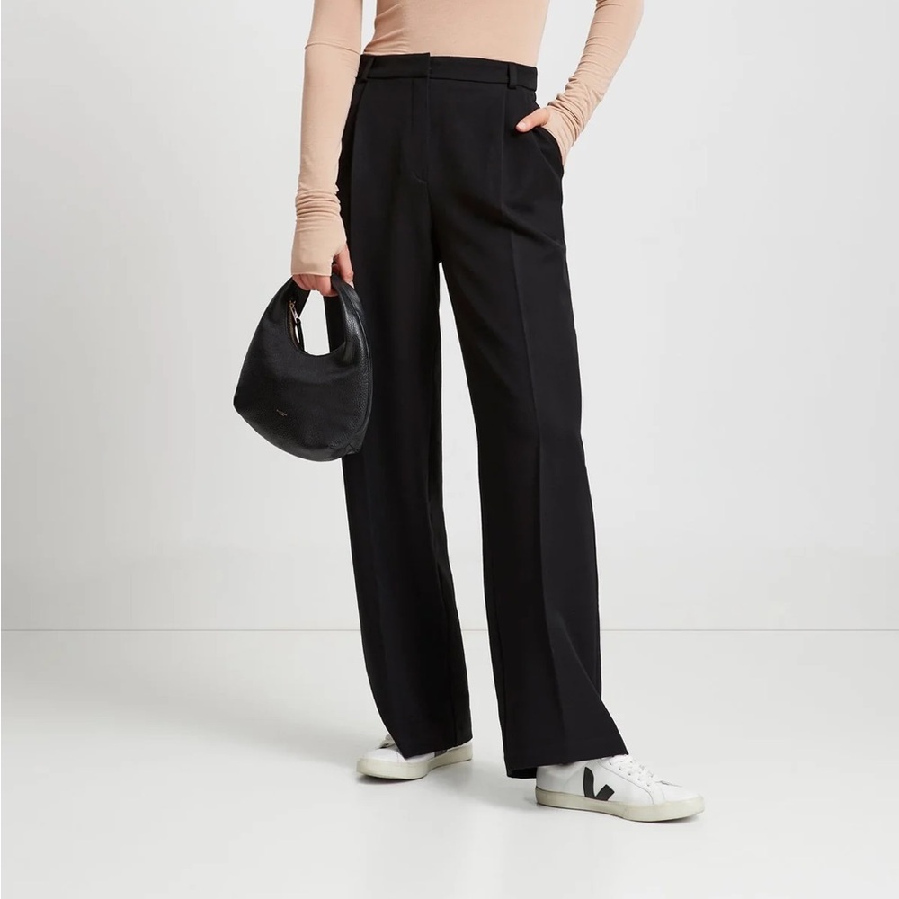 Women's Black Wide-Leg Pants